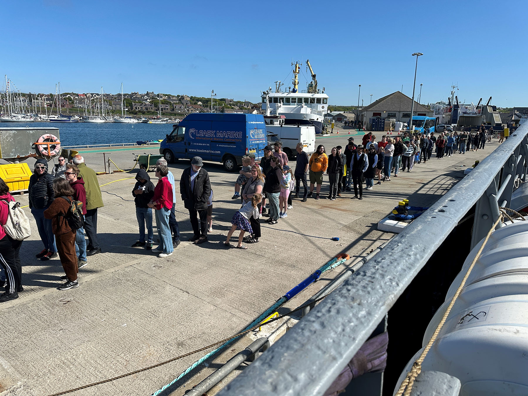 The queue would never end. The history of war sailors is engaging, even in the Orkney Islands! - Photo: Vest-Agder Museum